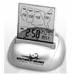 Atomic Alarm Clock w/Calendar, Thermometer & US Time Zones